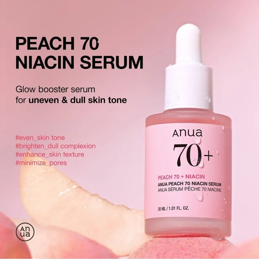 ✨ Anua Peach 70+ Niacin Brightening Serum (30 mL) ✨